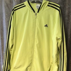 Women's ADIDAS Track Jacket Size XL Lime green